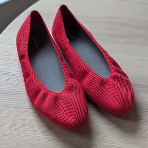 AllBirds Red Women's Ballet Flats